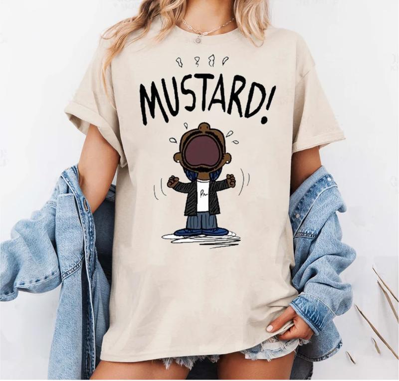 Kendrick Lamar Mustard T-Shirt - Celebrate Hip-Hop Culture with Bold Style