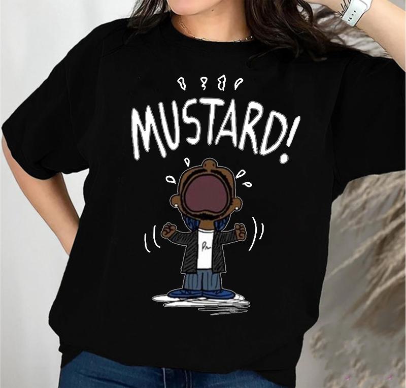 Kendrick Lamar Mustard T-Shirt - Celebrate Hip-Hop Culture with Bold Style