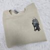 Bernie Sanders Meme-Inspired Embroidered Crewneck Sweatshirt - Funny Viral Hug at Home Hoodie