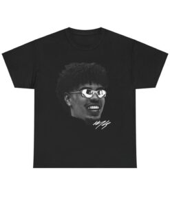 LAMELO BIG HEAD Graphic Tee - Casual Streetwear for Men, Short Sleeves, Comfortable Cotton Blend