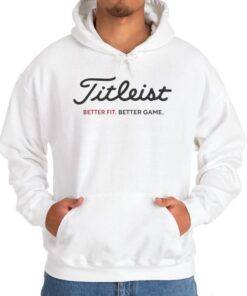 Titleist Golf Hoodie - "Better Fit. Better Game." Unisex Cotton Long Sleeve Sweatshirt for Golf Enthusiasts