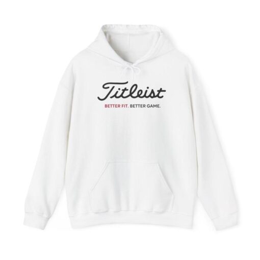 Titleist Golf Hoodie - "Better Fit. Better Game." Unisex Cotton Long Sleeve Sweatshirt for Golf Enthusiasts