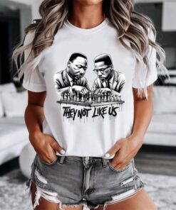 They Not Like Us T-Shirt – MLK & Malcolm X Chess Graphic Tee for Black History & Culture