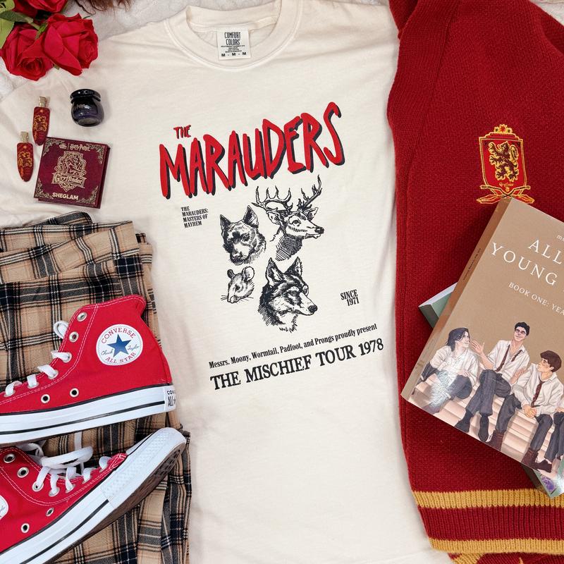 The Mischief Tour 1978 Harry Potter Inspired Garment Dyed Tee
