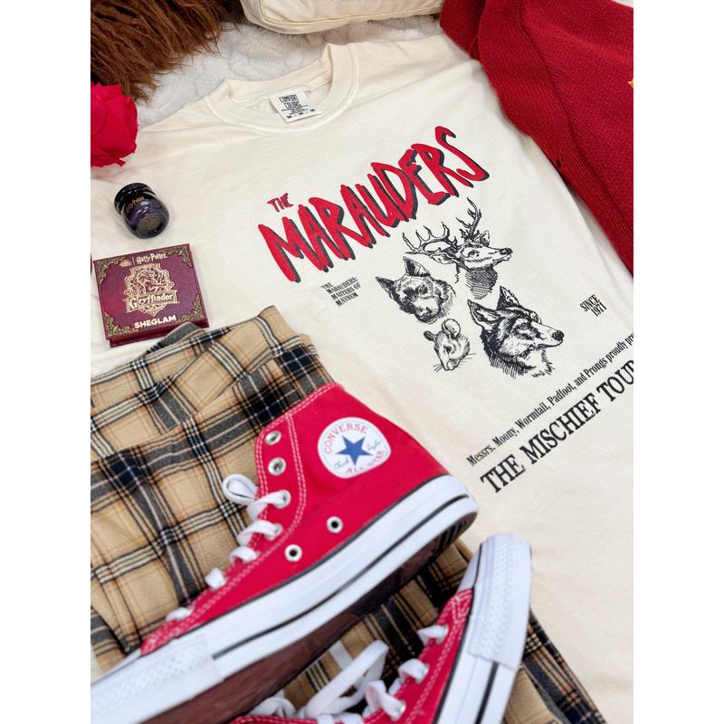 The Mischief Tour 1978 Harry Potter Inspired Garment Dyed Tee
