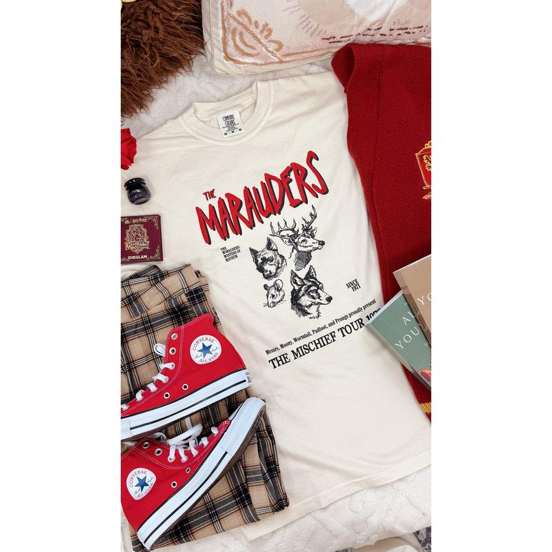 The Mischief Tour 1978 Harry Potter Inspired Garment Dyed Tee