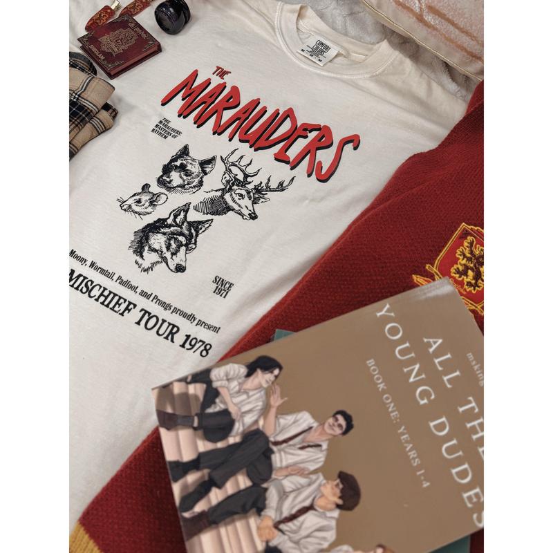 The Mischief Tour 1978 Harry Potter Inspired Garment Dyed Tee