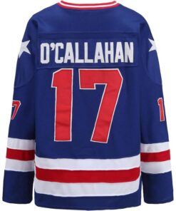USA 1980 Olympic Hockey Jersey - Stitched Letters & Numbers - Team O'CALLAHAN 17 - S-XXXL
