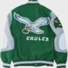 Philadelphia Eagles Vintage Green Varsity Jacket - Princess Diana Inspired
