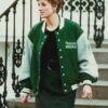 Philadelphia Eagles Vintage Green Varsity Jacket - Princess Diana Inspired
