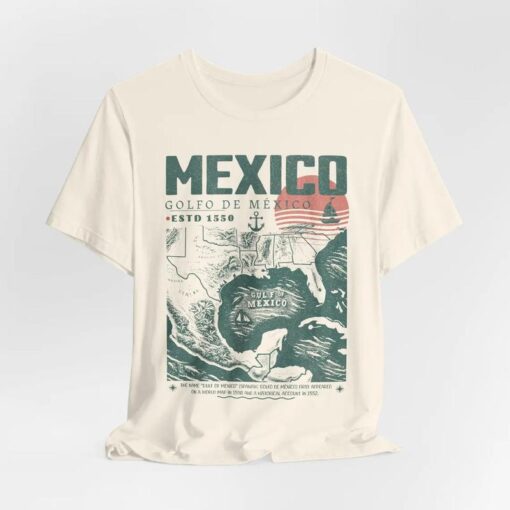 Gulf of Mexico Vintage Map Shirt - Golfo de México 1550 Retro Art Unisex Tee