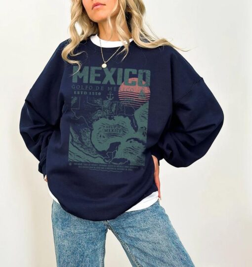 Gulf of Mexico Vintage Map Shirt - Golfo de México 1550 Retro Art Unisex Tee
