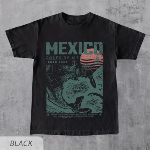 Gulf of Mexico Vintage Map Shirt - Golfo de México 1550 Retro Art Unisex Tee