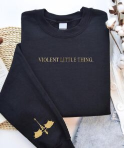 Violent Little Thing Sweatshirt - Dark Academia Unisex Shirt with Xaden Riorson Dragon Motif