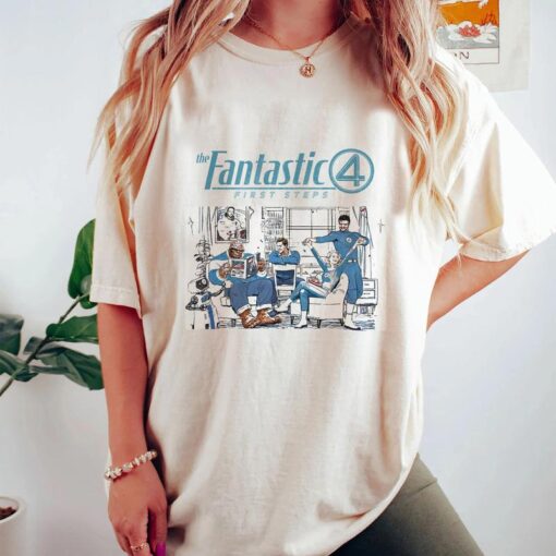 Fantastic Four "First Steps" Shirt - Superhero Sweatshirt for Fans