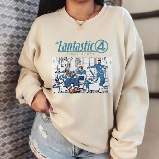 Fantastic Four "First Steps" Shirt - Superhero Sweatshirt for Fans
