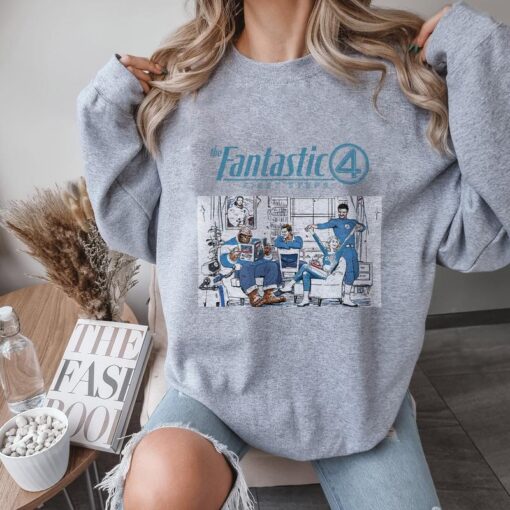 Fantastic Four "First Steps" Shirt - Superhero Sweatshirt for Fans