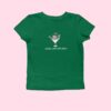 St. Patrick's Day Baby Tee for Women - Leprechaun Martini Cocktail Drinks Well with Others Funny St. Paddy Tee