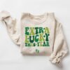 Extra Lucky This Year Sweatshirt - St. Patrick's Day Pregnancy Announcement - Mom to Be Shamrock Shirt