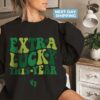 Extra Lucky This Year Sweatshirt - St. Patrick's Day Pregnancy Announcement - Mom to Be Shamrock Shirt