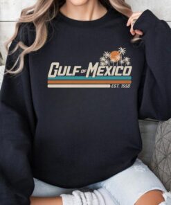 Gulf of Mexico Coastal Hoodie | Vintage Cotton Shirt for Beach Lovers