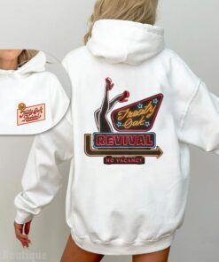 NO VACANCY Retro Hoodie for Music Lovers - Oversized Cotton Pullover