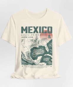 Gulf of Mexico Vintage Map Shirt - Retro Golfo de México 1550 Art Tee for Vacation Lovers