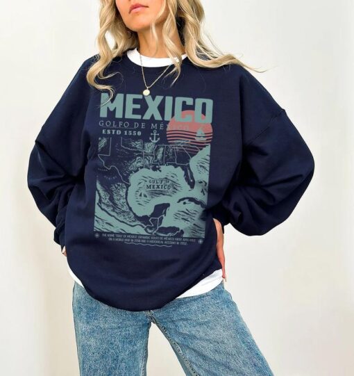 Gulf of Mexico Vintage Map Shirt - Retro Golfo de México 1550 Art Tee for Vacation Lovers