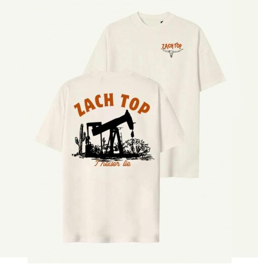 Zachh Top "I Never Lie" Country Music Shirt - Authentic Concert Merch in Full Sizes