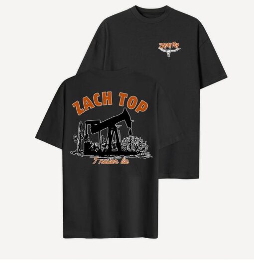 Zachh Top "I Never Lie" Country Music Shirt - Authentic Concert Merch in Full Sizes