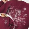 Middle Earth Map Hoodie - JRR Tolkien Lord of the Rings Sweatshirt